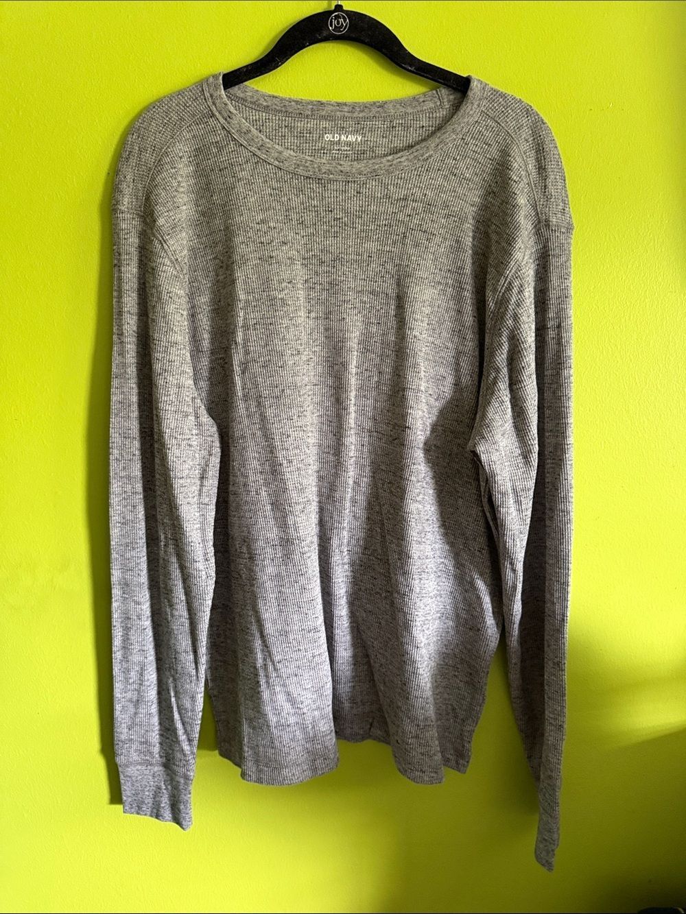 NWT Old Navy Gray Waffle Knit Thermal Top Shirt Size L